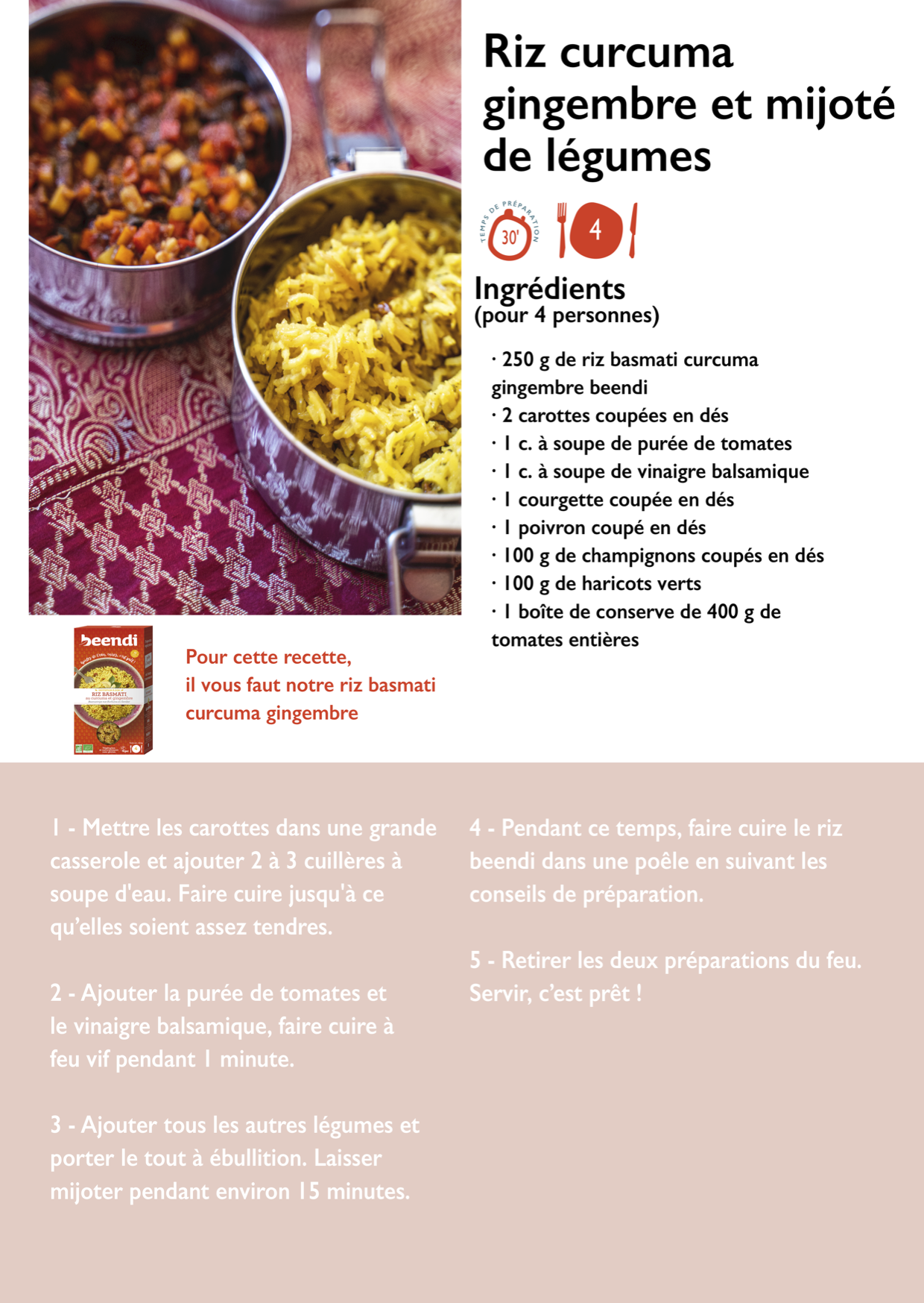 Fiches recettes beendi RIZ BASMATI au curcuma et gingembre_hiver 2020